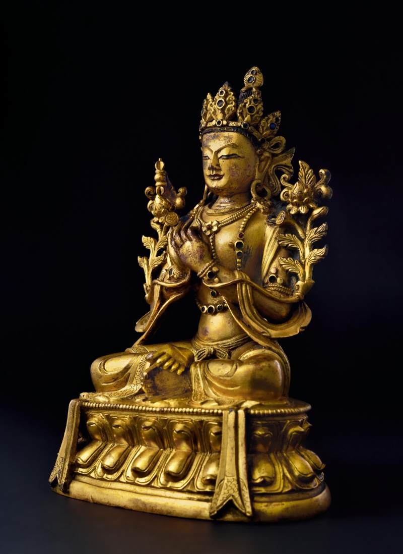 清乾隆（1736-1795年）金刚手菩萨像 - 图2