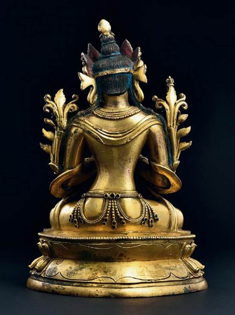 清乾隆（1736-1795年）金刚手菩萨像 - 图3