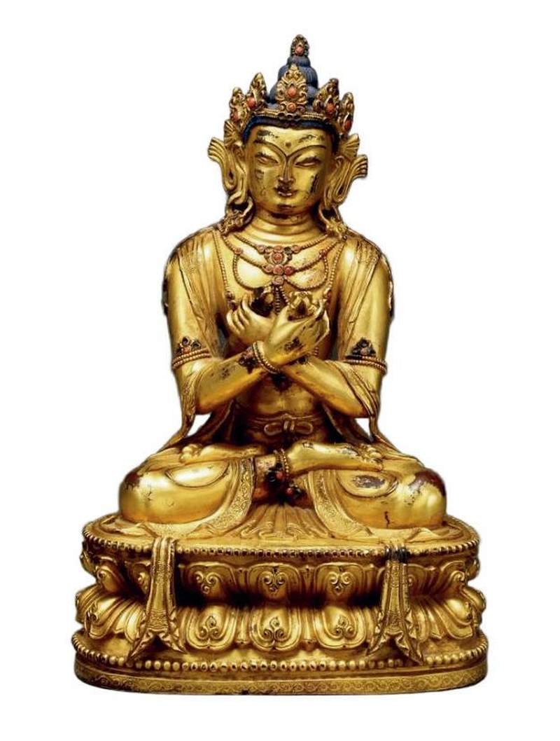 清乾隆（1736-1795年）金刚手菩萨像 - 图5