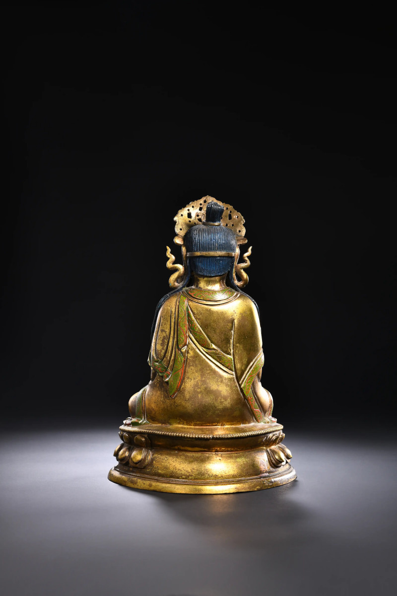 清乾隆（1736-1795年） 观音菩萨像 - 图2