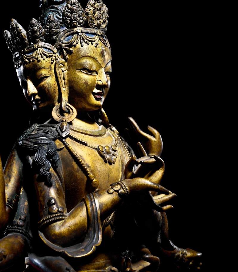 清乾隆（1736-1795年）尊胜佛母像 - 图3