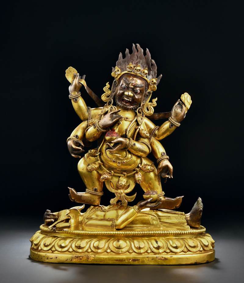 清乾隆（1736-1795年） 六臂大黑天像