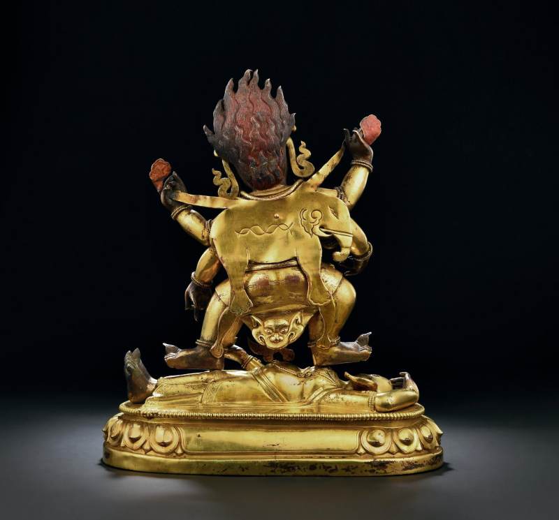 清乾隆（1736-1795年） 六臂大黑天像 - 图2