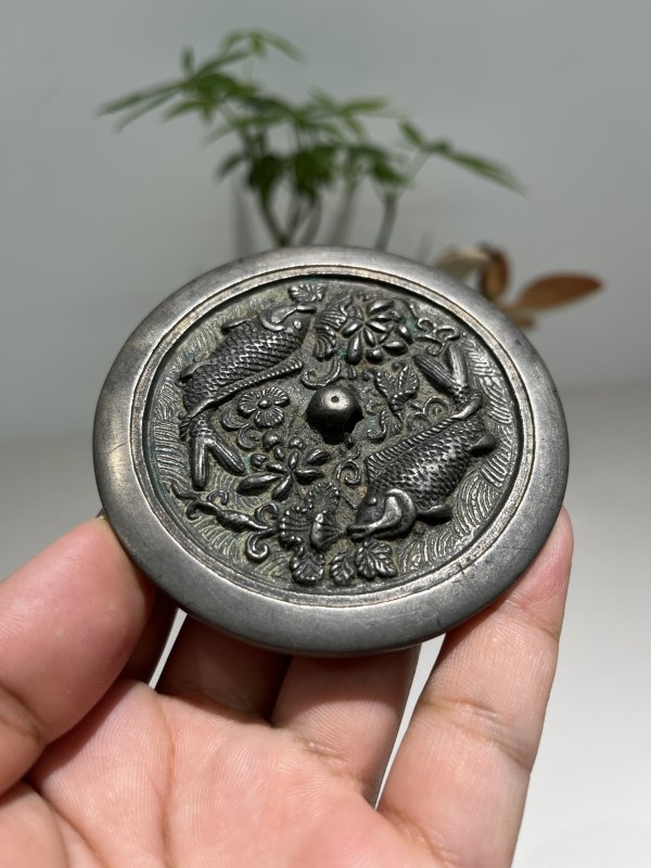 明 鱼戏莲叶纹镜 - 图3