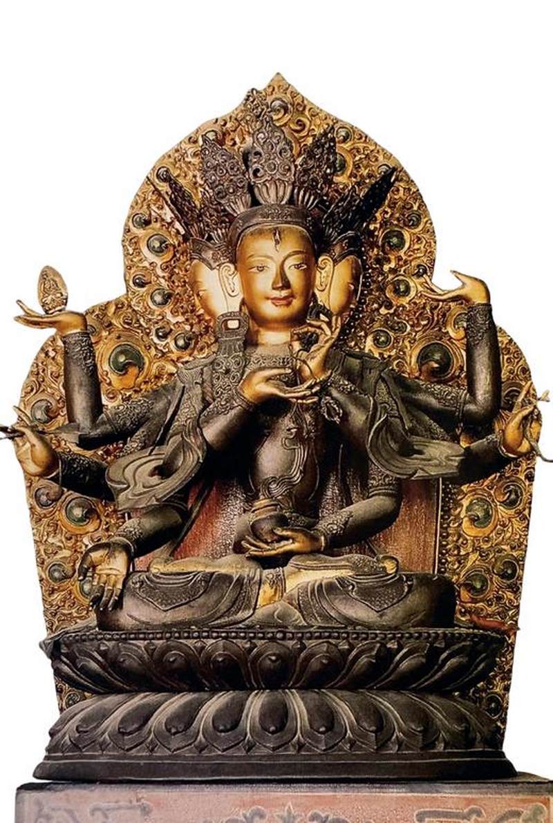 清乾隆（1736-1795年）尊胜佛母像 - 图5
