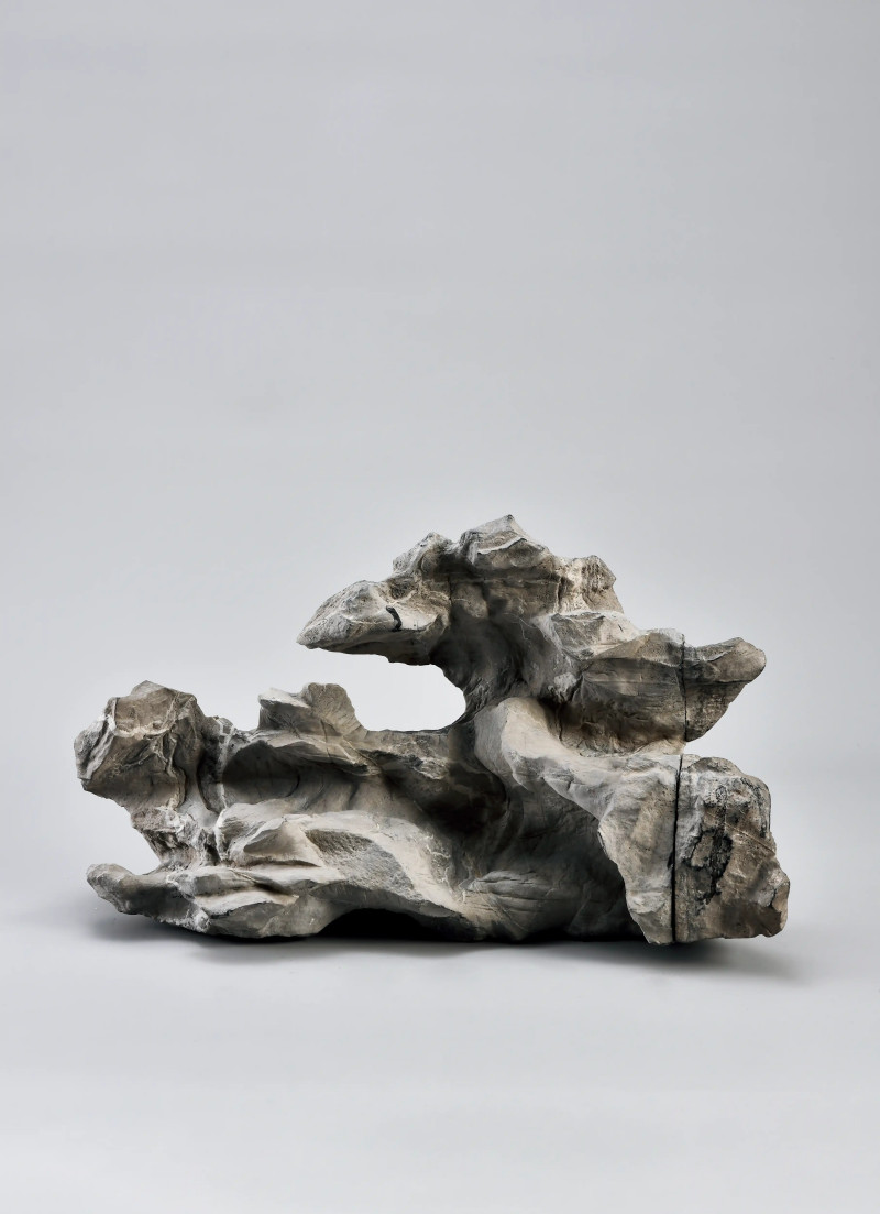 明 “天池”灰灵璧石