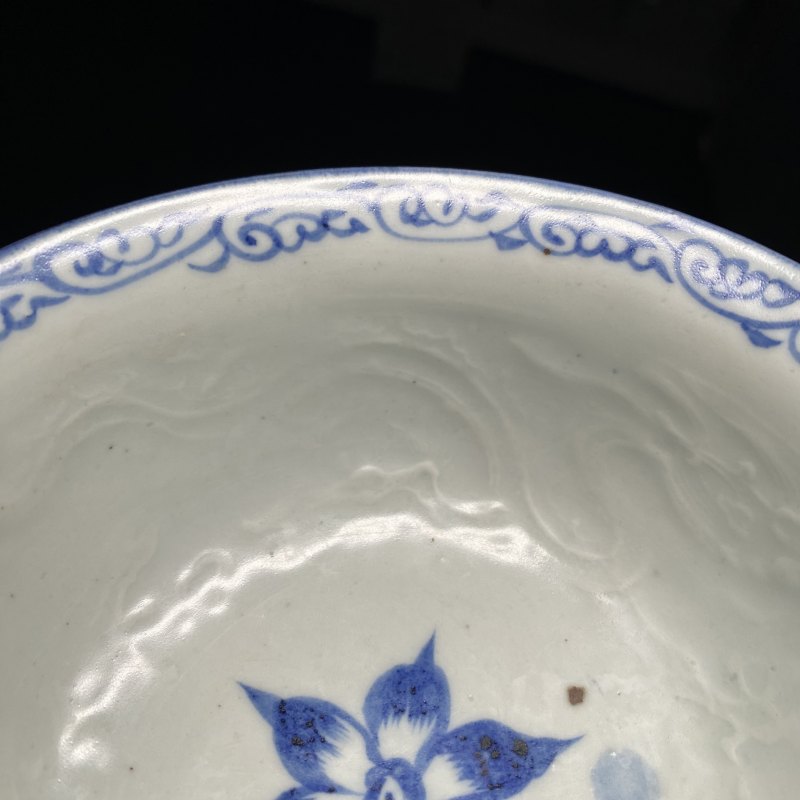 元 青花模印赶珠龙纹高足杯 - 图32