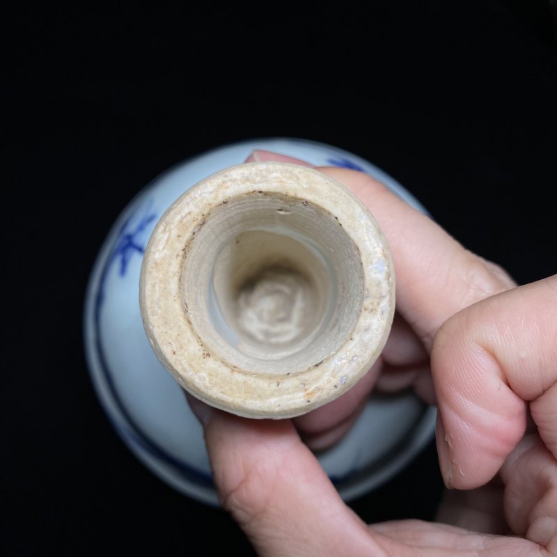 元 青花模印赶珠龙纹高足杯 - 图34