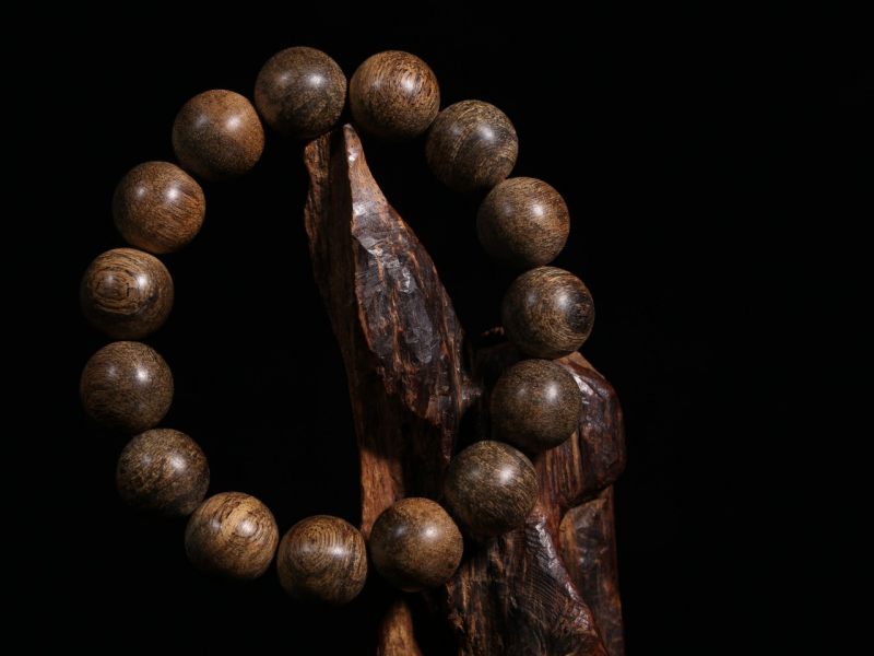 老星洲（莱特）野生树心沉香手串｜约9分多沉 - 图3