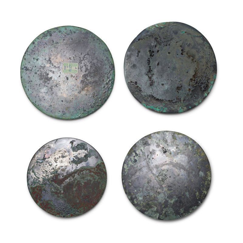 漢 詩文銅鏡 畫像圖銅鏡 博局紋銅鏡 共三面 | FOUR BRONZE MIRRORS - 图2