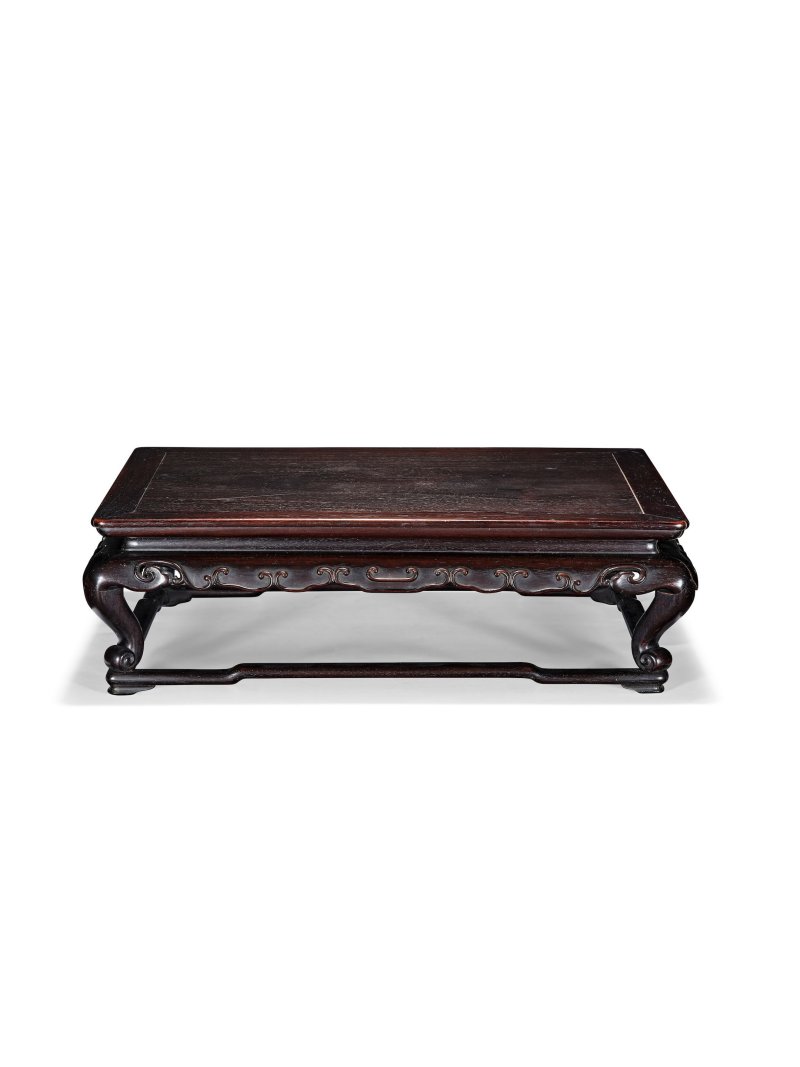 清十九世紀　紫檀帶托泥長方座 | A ZITAN RECTANGULAR STAND - 图2
