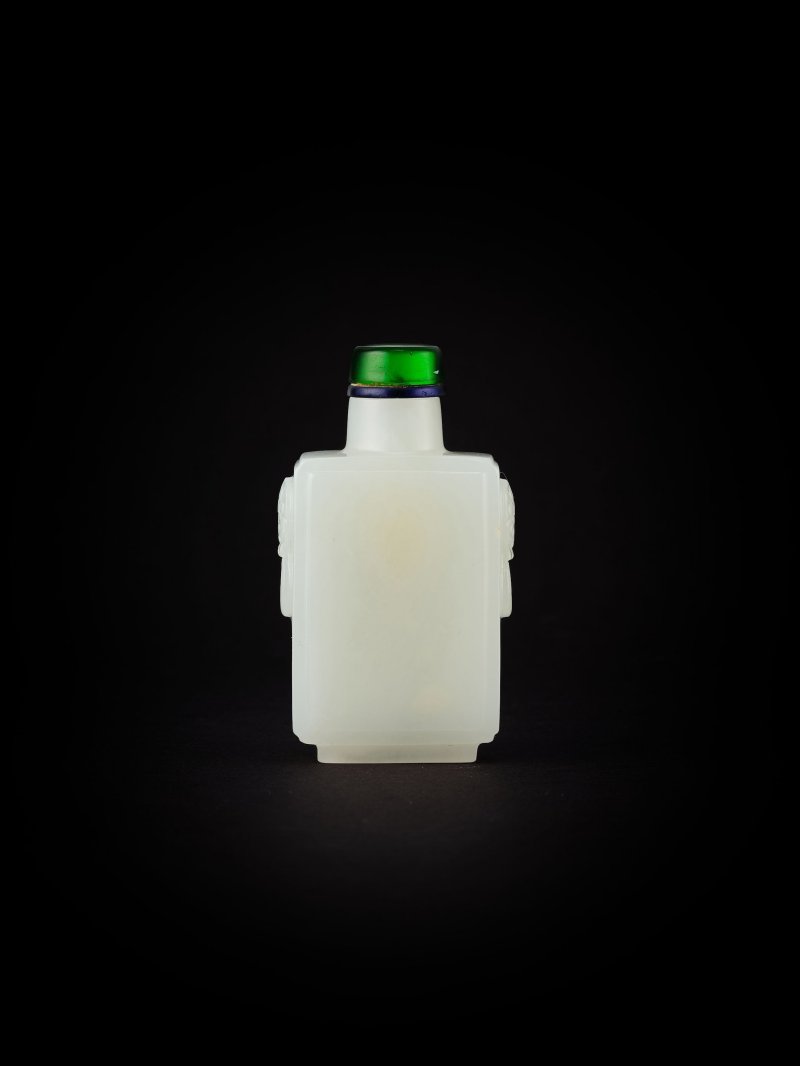 白玉鼻煙壺　一組四件 | FOUR WHITE JADE SNUFF BOTTLES - 图3