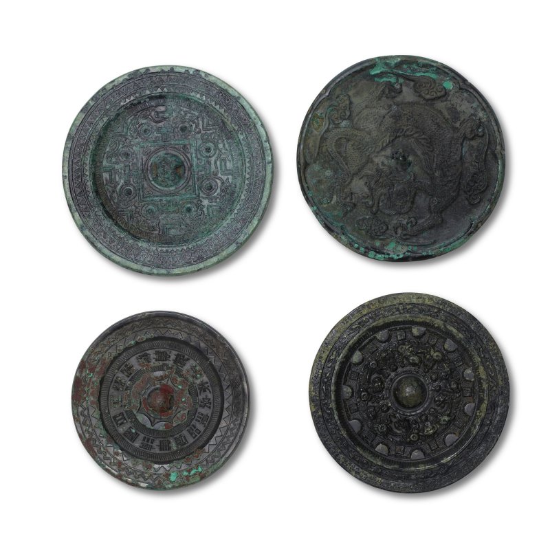 漢 詩文銅鏡 畫像圖銅鏡 博局紋銅鏡 共三面 | FOUR BRONZE MIRRORS - 图3