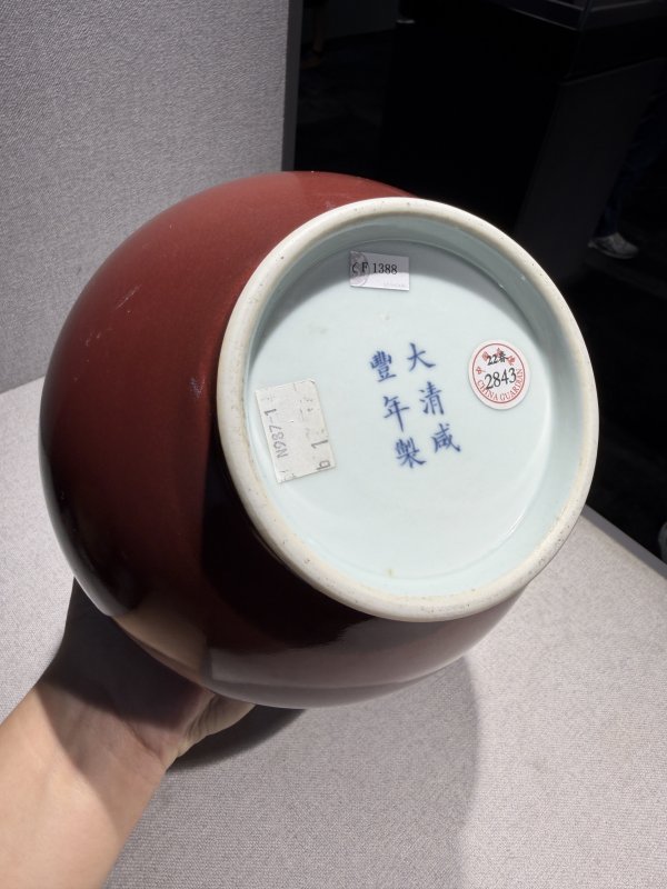 清咸丰 红釉玉壶春瓶 - 图13