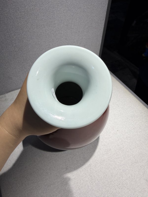 清咸丰 红釉玉壶春瓶 - 图8