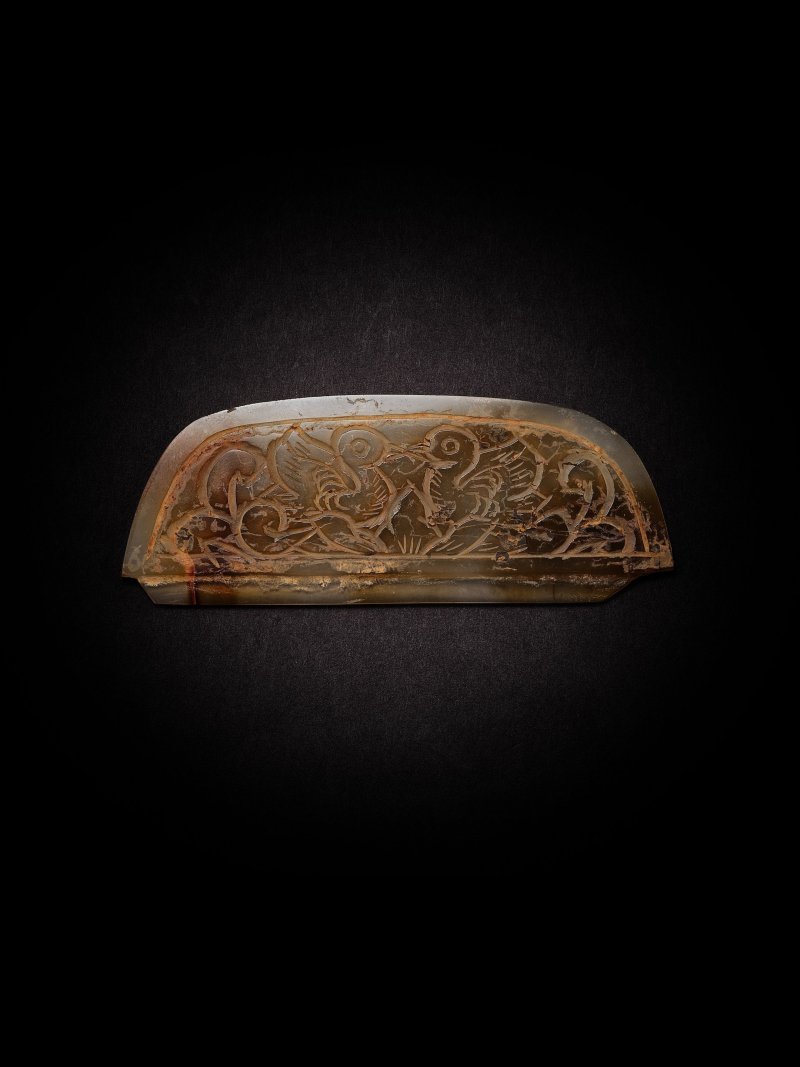 或唐　瑪瑙駌鴦梳背 | AN AGATE DOUBLE MANDARIN HAIR ORNAMENT - 图2