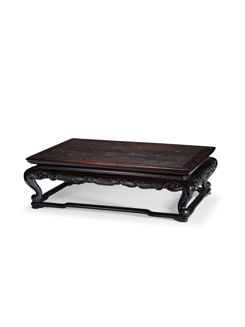清十九世紀　紫檀帶托泥長方座 | A ZITAN RECTANGULAR STAND - 图4
