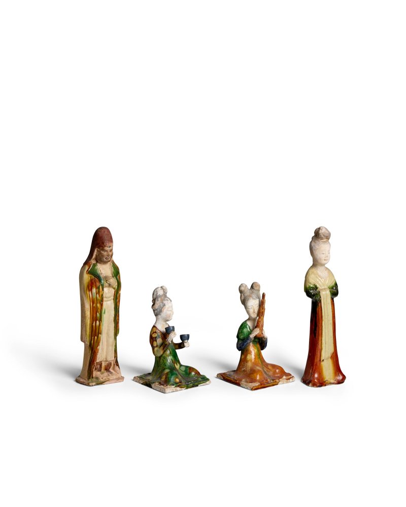 唐 三彩陶立俑兩件 | FOUR SANCAI-GLAZED POTTERY FIGURES - 图4