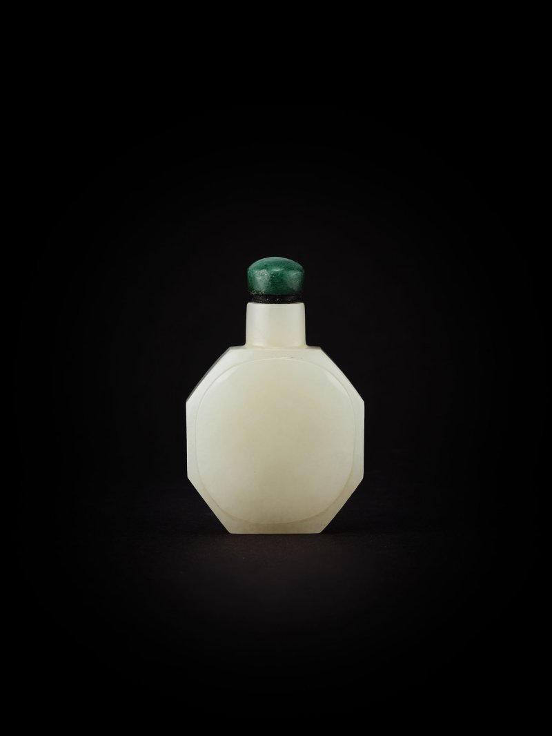 白玉鼻煙壺　一組四件 | FOUR WHITE JADE SNUFF BOTTLES - 图7