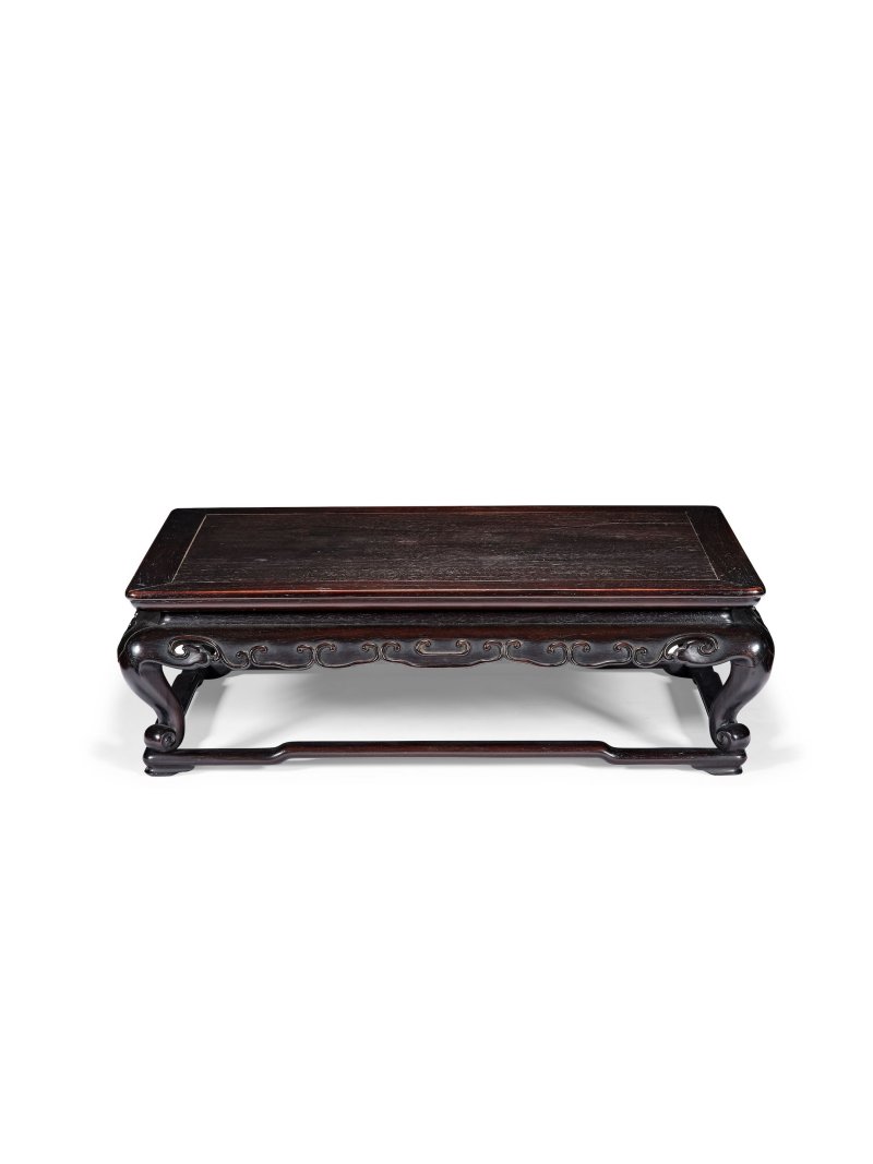 清十九世紀　紫檀帶托泥長方座 | A ZITAN RECTANGULAR STAND - 图7