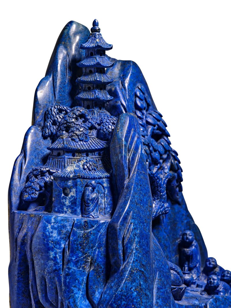 二十世紀 青金石山子 | A LAPIS LAZULI BOULDER - 图7
