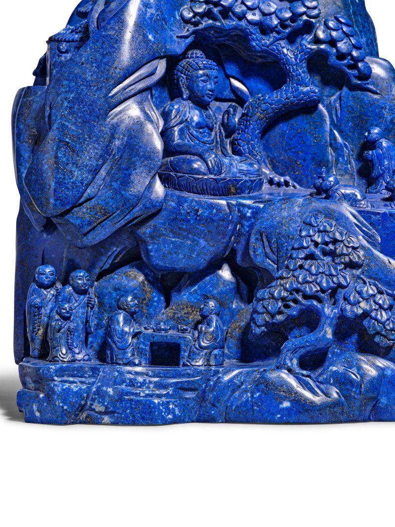 二十世紀 青金石山子 | A LAPIS LAZULI BOULDER - 图9
