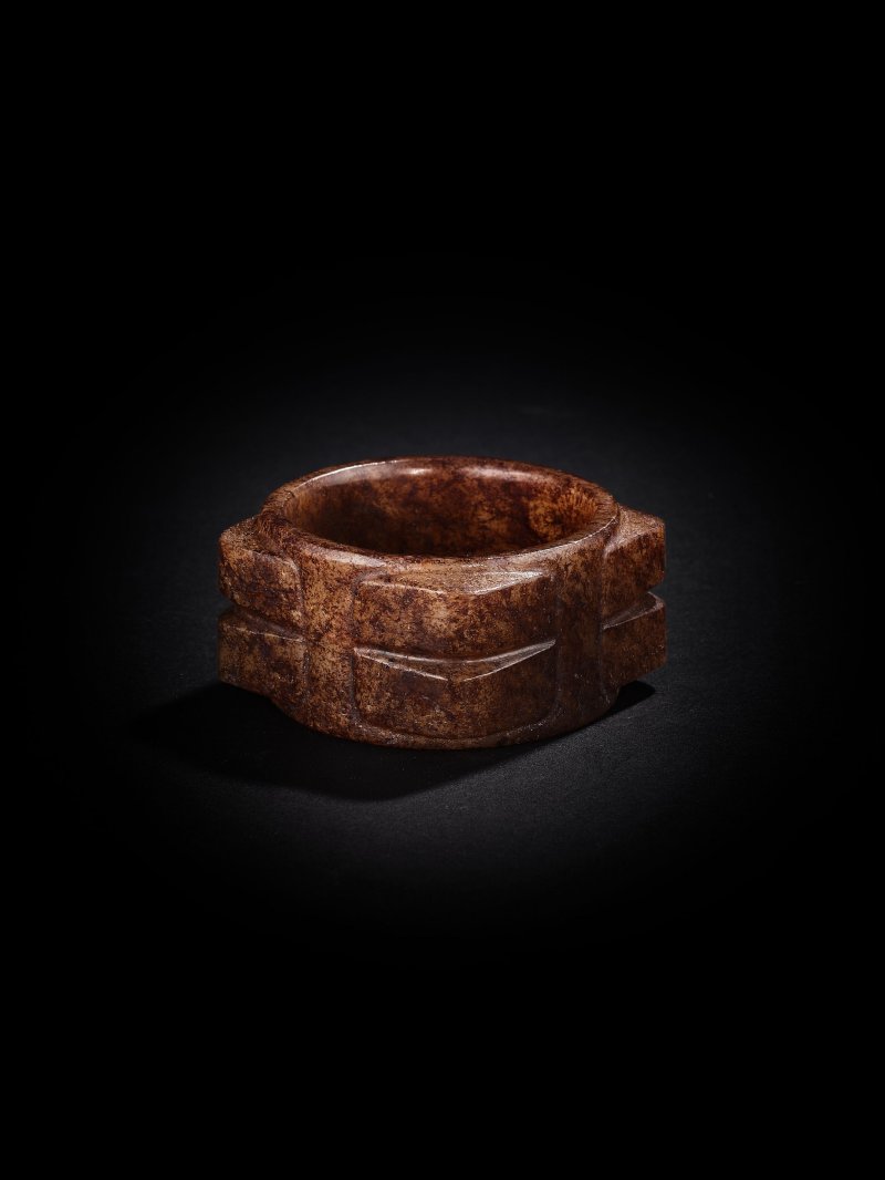 小玉琮 | A SMALL BROWN JADE CONG - 图2