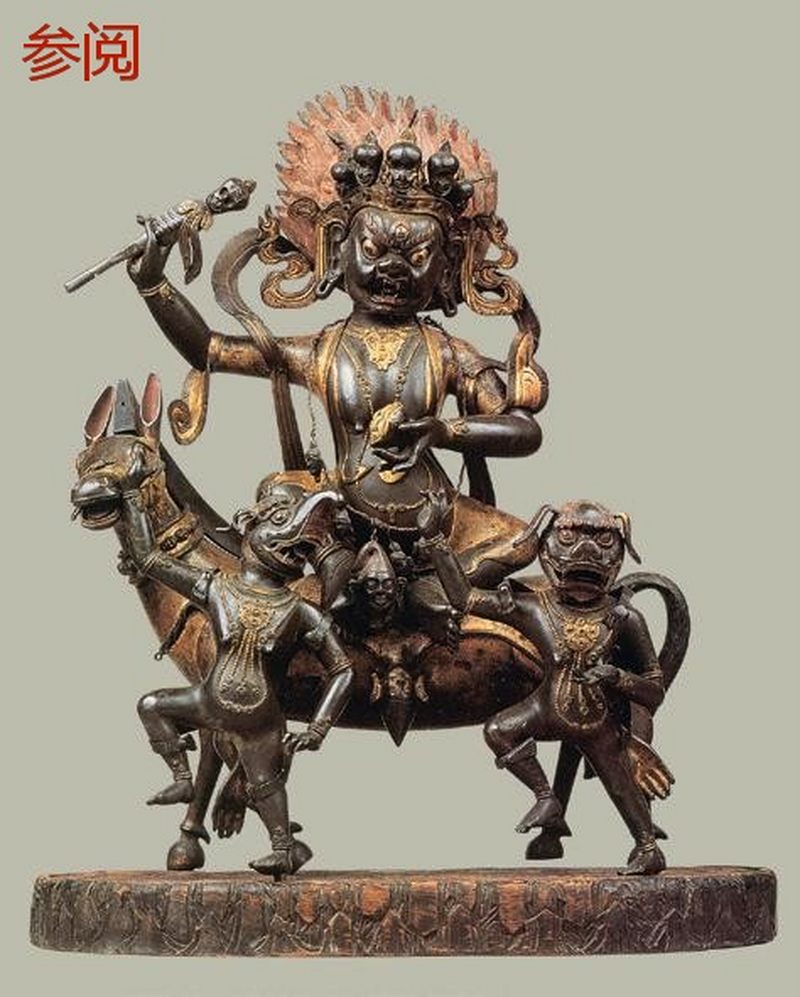 清乾隆（1736-1795年） 摩羯面空行母像 - 图4