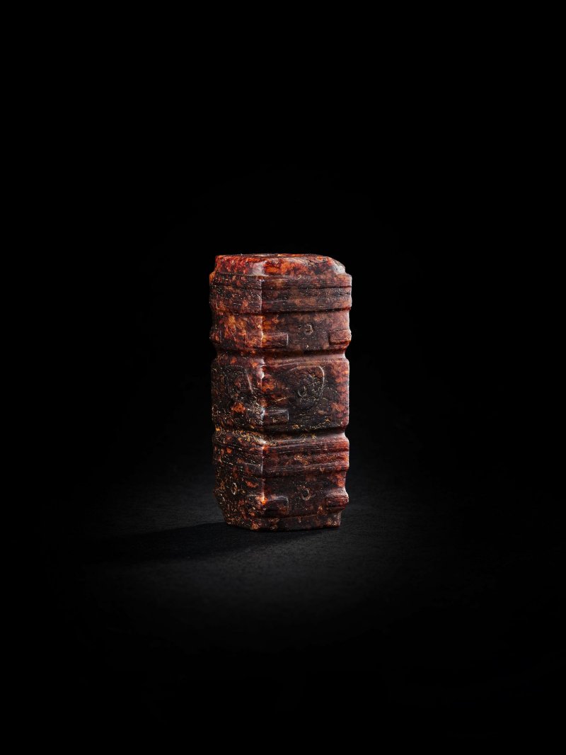 新石器時代　小玉琮 | A SMALL JADE CONG - 图3
