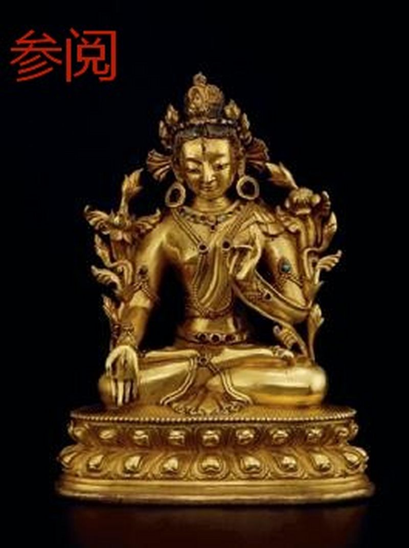 清乾隆（1736-1795年）白度母像 - 图4