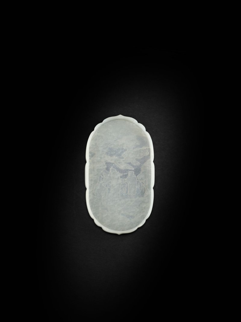 清末/民國　白玉人物圖飾件 | A WHITE JADE 'FIGURES IN LANDSCAPE' PLAQUE - 图2