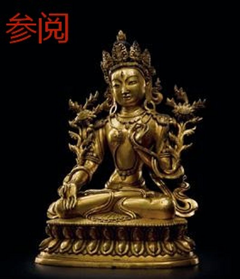 清乾隆（1736-1795年）白度母像 - 图5