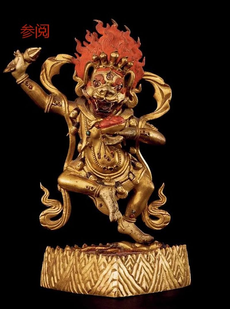 清乾隆（1736-1795年）狮面空行母像 - 图2