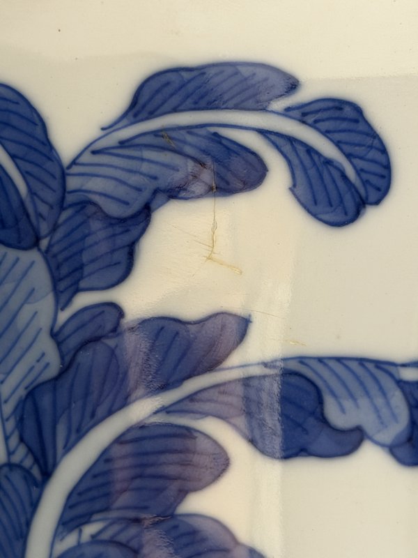 清康熙 青花高士图花觚一对 - 图20
