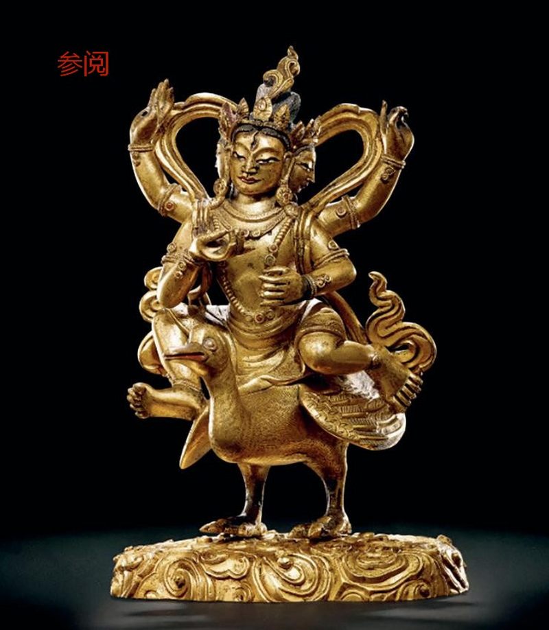 清乾隆（1736-1795年）大梵天像 - 图5