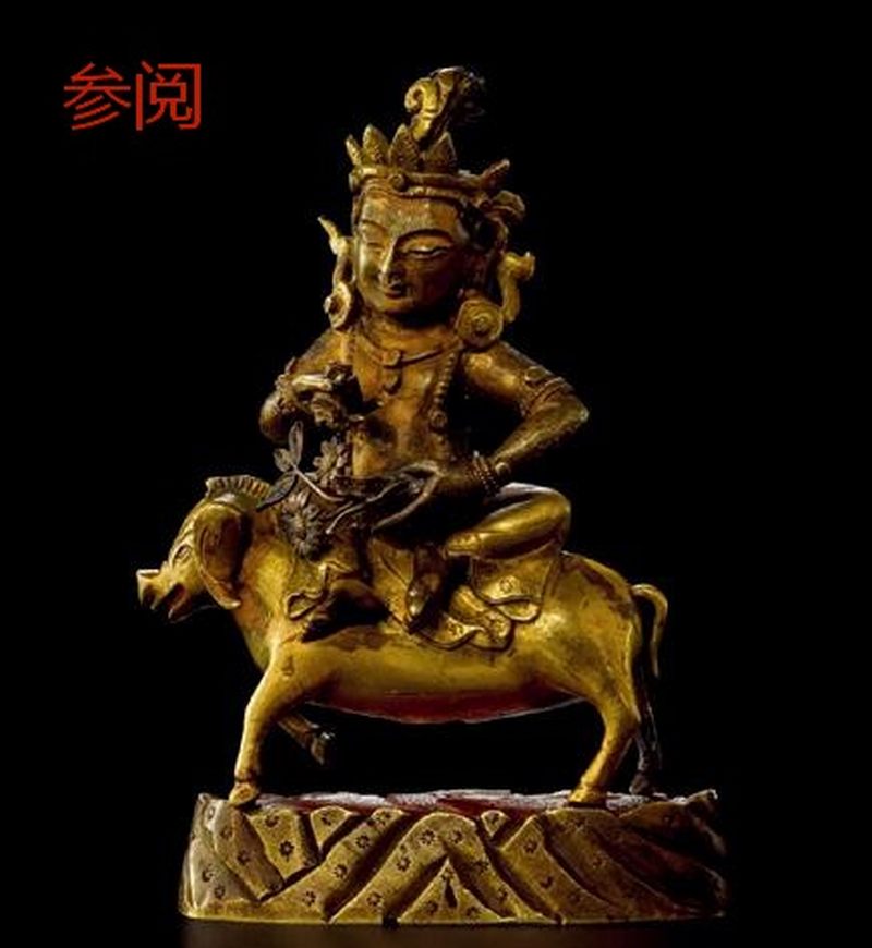 17世纪 骑狐护法像 - 图4
