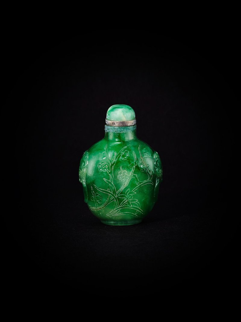 翡翠鼻煙壺 | A JADEITE SNUFF BOTTLE - 图5