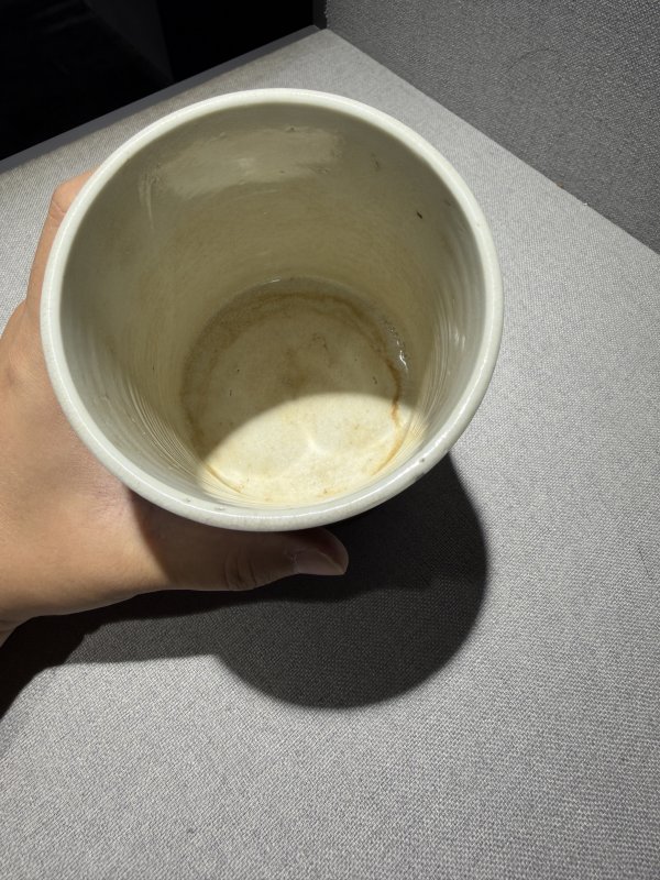 清康熙 郎窑红釉笔筒 - 图4