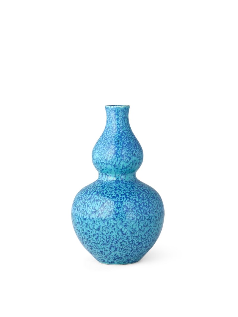 清十八世紀　爐鈞釉小葫蘆瓶 | A SMALL ROBIN'S-EGG-GLAZED DOUBLE-GOURD FLASK - 图6