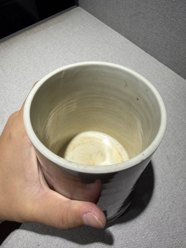 清康熙 郎窑红釉笔筒 - 图5