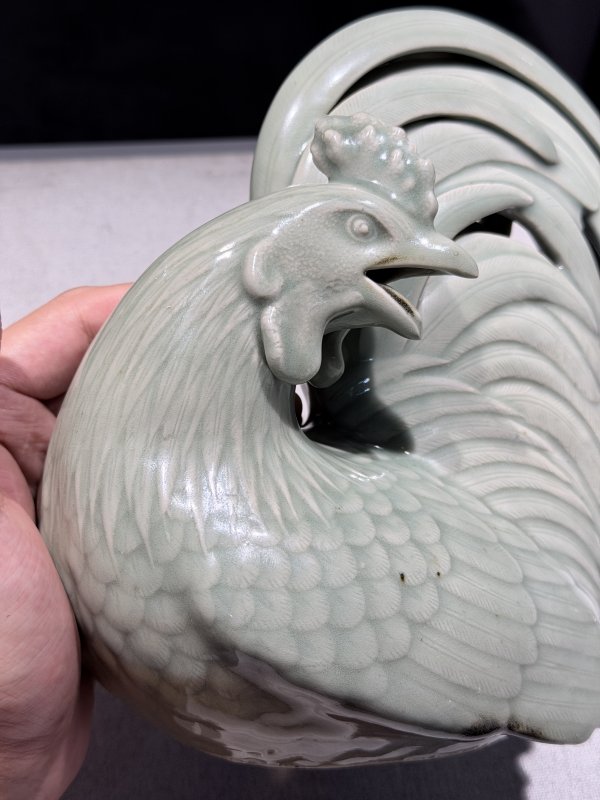 清乾隆 唐英制冬青釉大吉香薰 - 图8