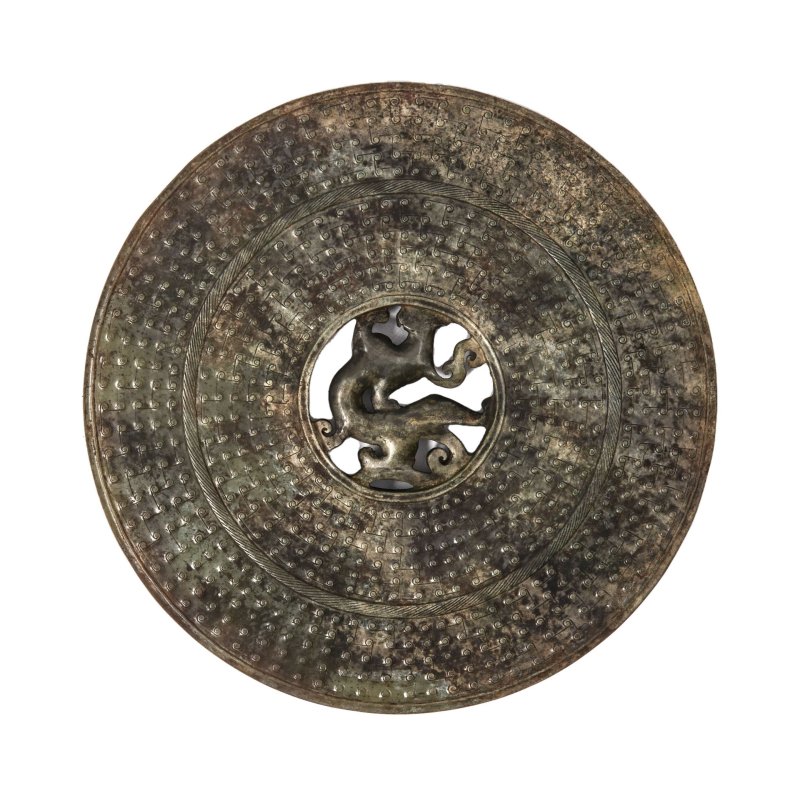 二十世紀 仿古玉璧兩件 | TWO ARCHAISTIC JADE DISCS - 图7