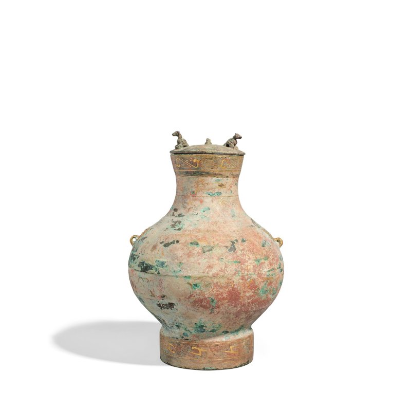 二十世紀仿漢 錯金銀銅蓋壺 | AN INLAID BRONZE VESSEL AND COVER, HU - 图2