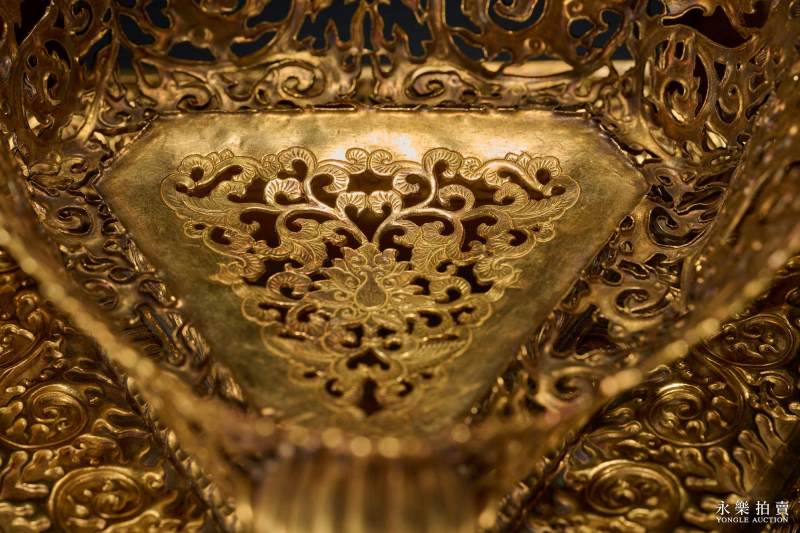 清乾隆 御制金质嵌松石八吉祥纹嘎巴拉碗 - 图10