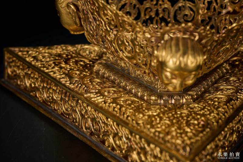清乾隆 御制金质嵌松石八吉祥纹嘎巴拉碗 - 图11