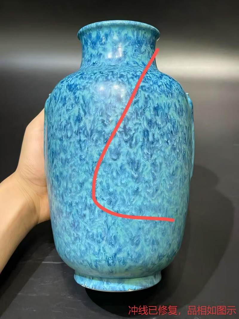 清乾隆 炉钧釉灯笼尊 - 图15