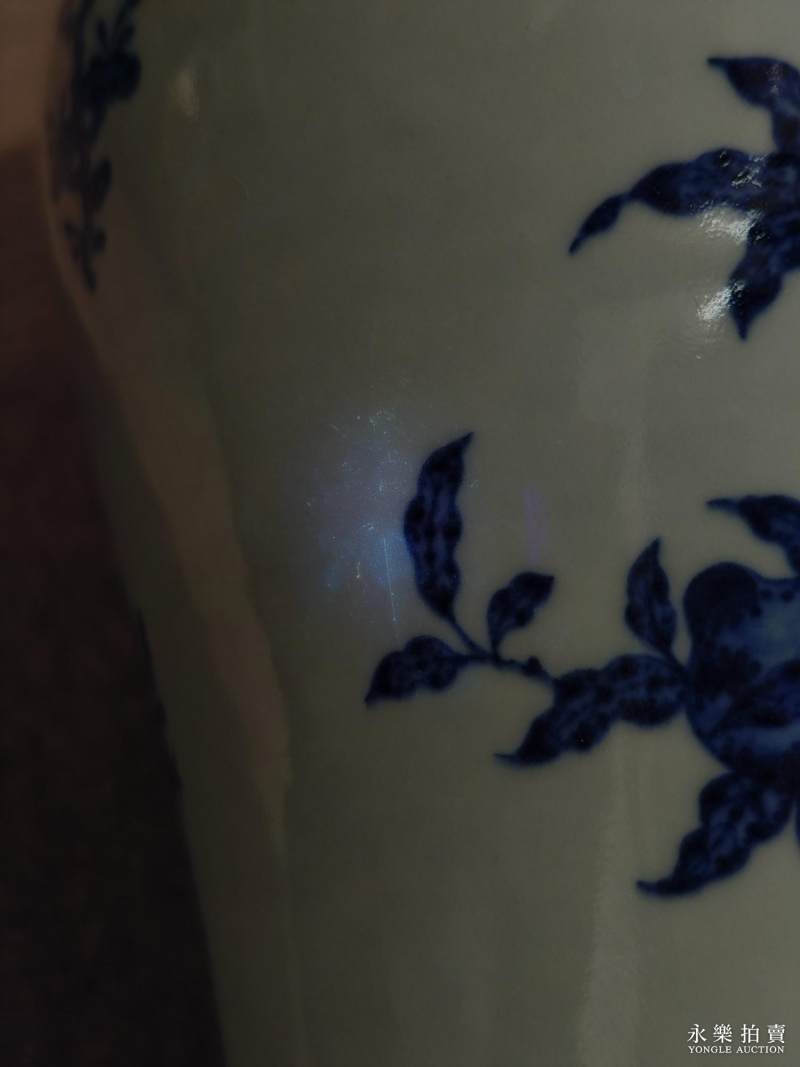 清乾隆 青花折枝花果纹梅瓶 - 图17