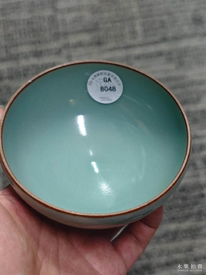 明 龙泉窑粉青釉杯 - 图5
