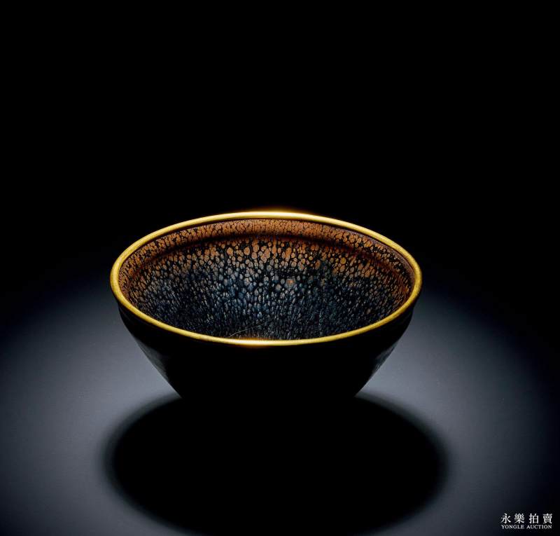 明 黑釉油滴盏 - 图2