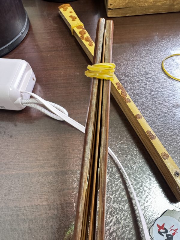 清 仿梅竹扇骨、漆素面扇骨 - 图12